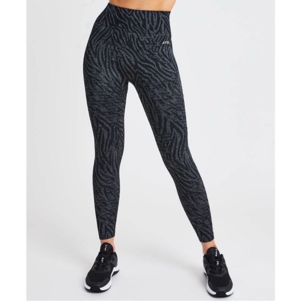 Black Zebra Print Leggings